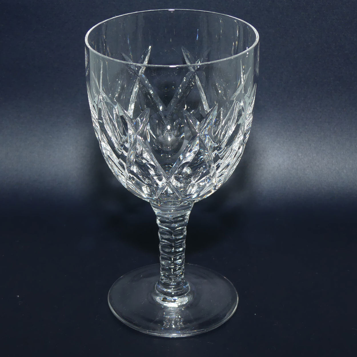 Stuart Crystal England Norfolk pattern set of 7 Wine Glasses | 225ml