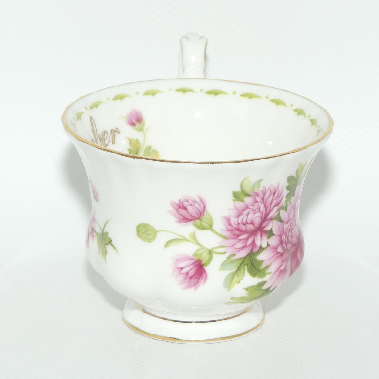 Royal Albert Bone China England | Flower of the Month series | #11 | November Chrysanthemum trio