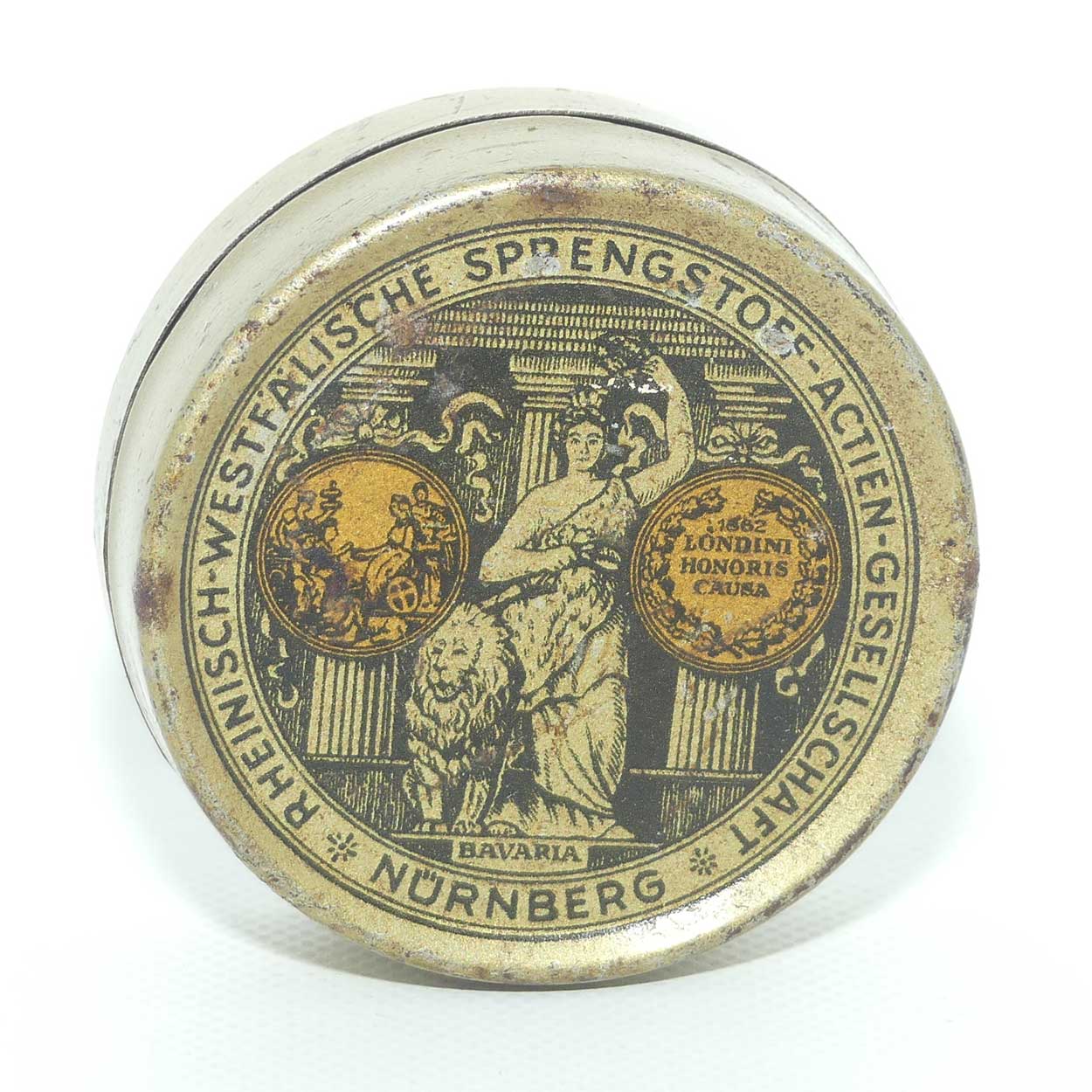 H. Utendoerffer Prima Platz Patronen 100 6mm ammunition tin