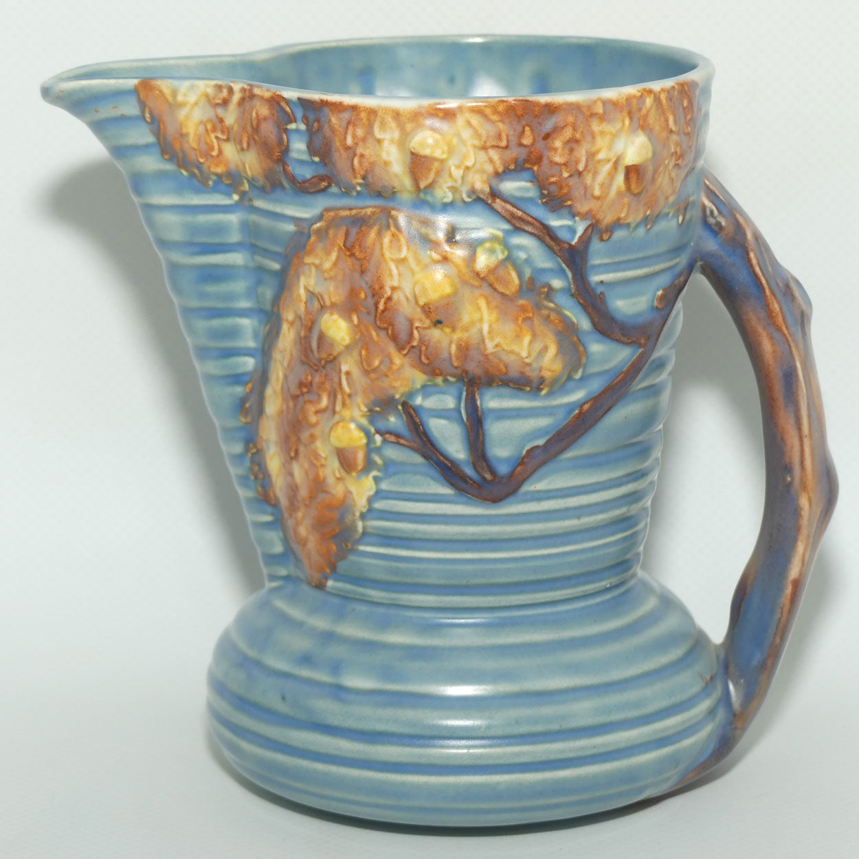 Carlton Ware Oak tree on blue Ground jug | 13.5cms tall