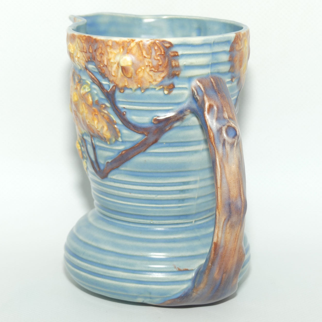 Carlton Ware Oak tree on blue Ground jug | 13.5cms tall