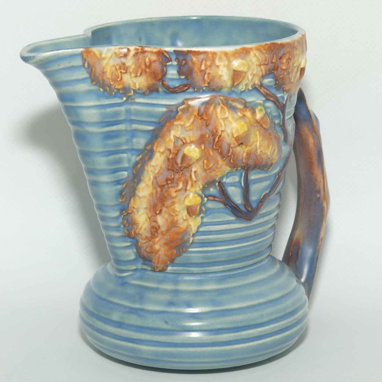 Carlton Ware Oak tree on blue Ground jug | 13.5cms tall