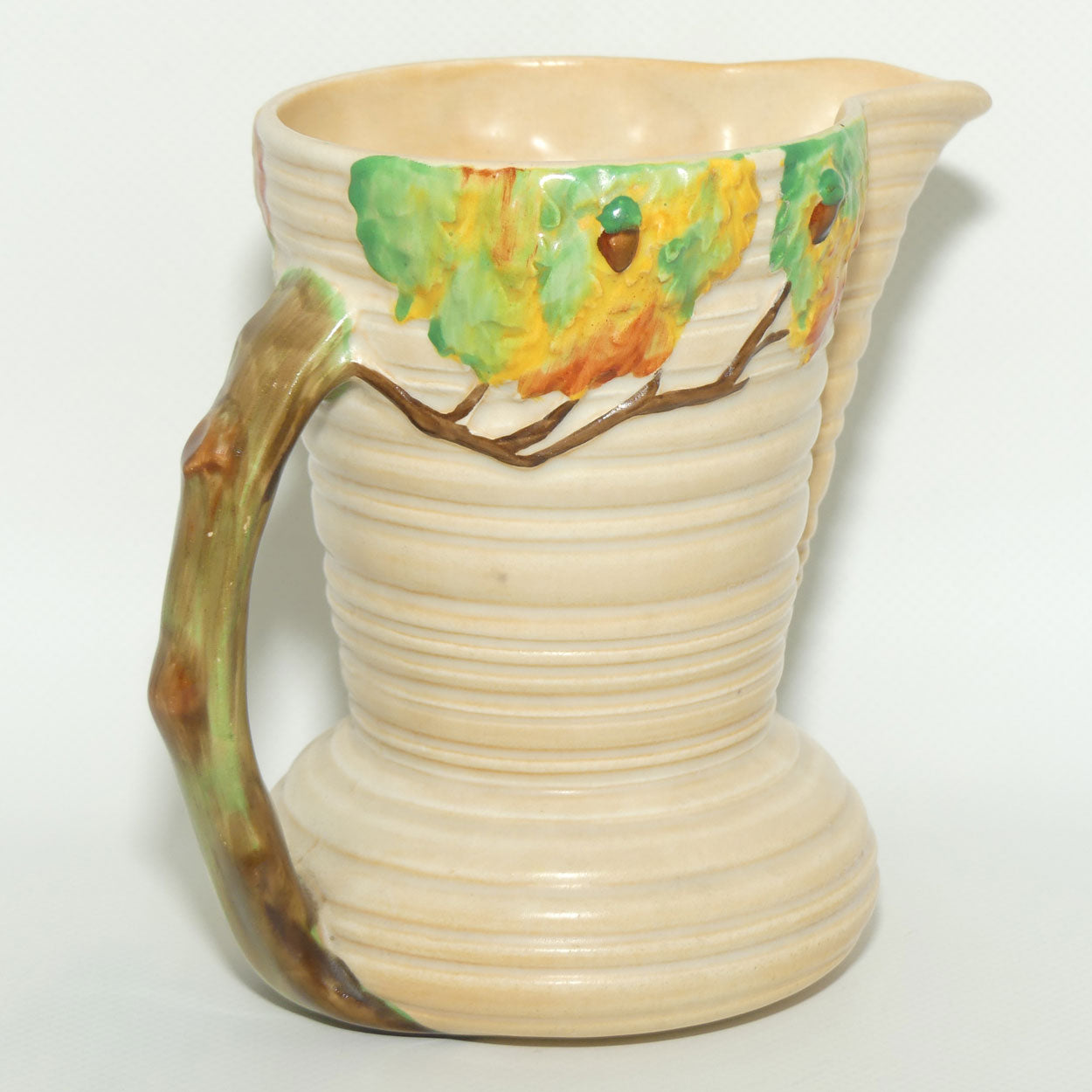 Carlton Ware Oak Tree on Cream Ground jug | 13.5cms tall