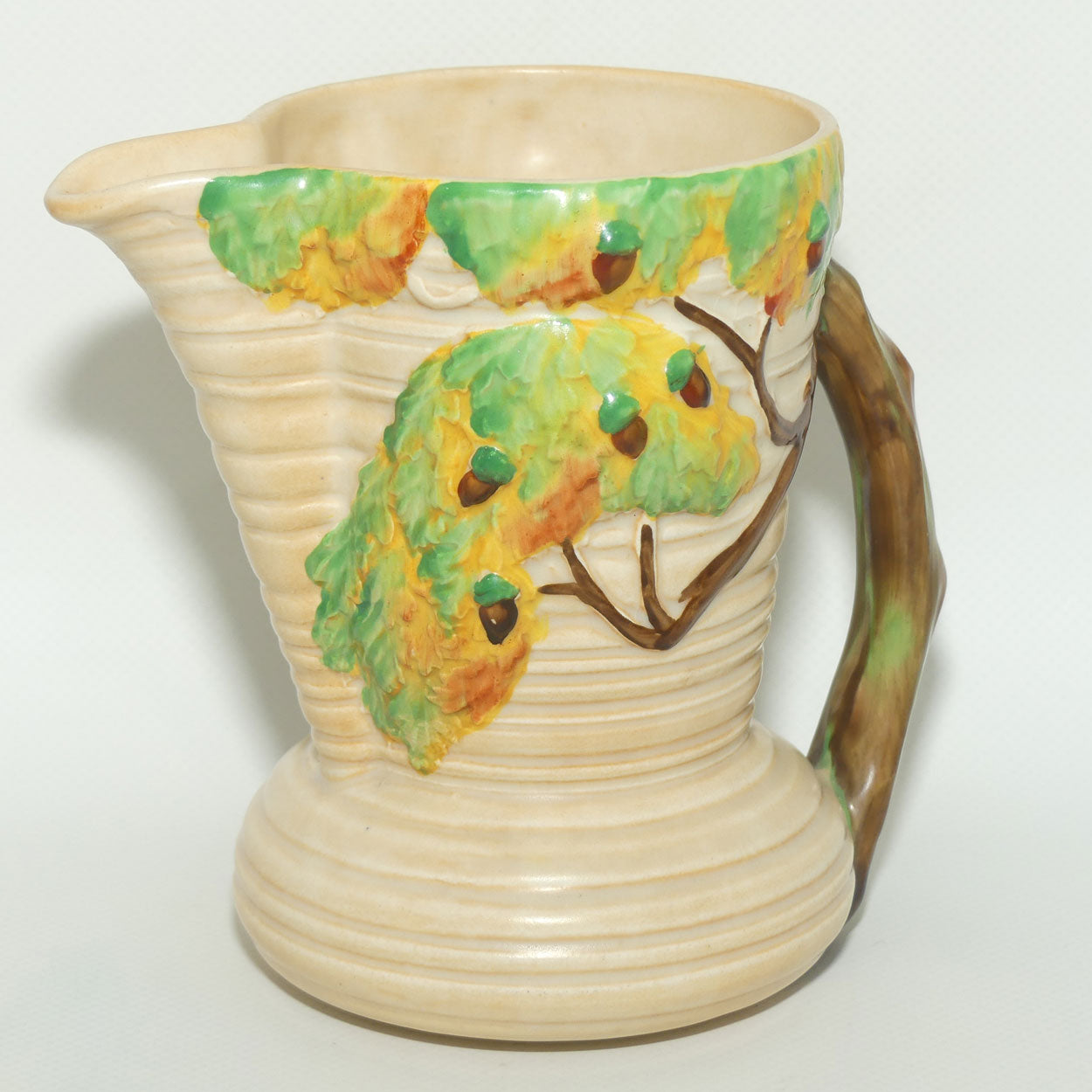 Carlton Ware Oak Tree on Cream Ground jug | 13.5cms tall