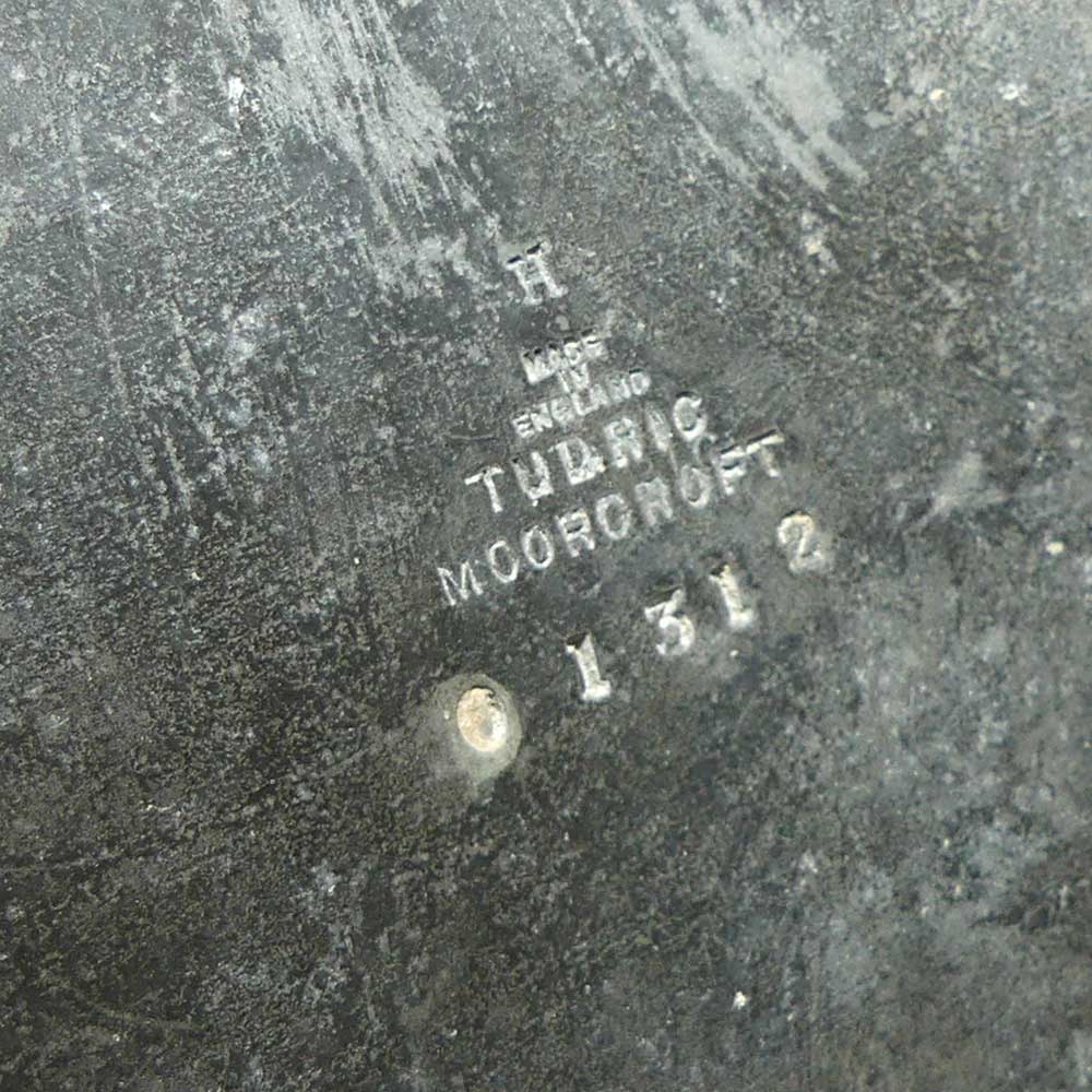 William Moorcroft Ochre Poppies and TUDRIC pewter comport | Liberty of London