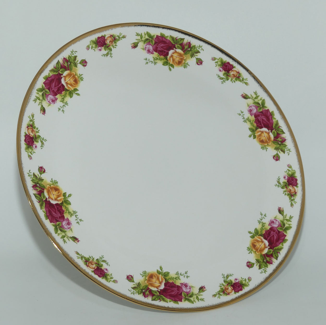 Royal Albert Bone China Old Country Roses footed cake stand | 31cms diameter