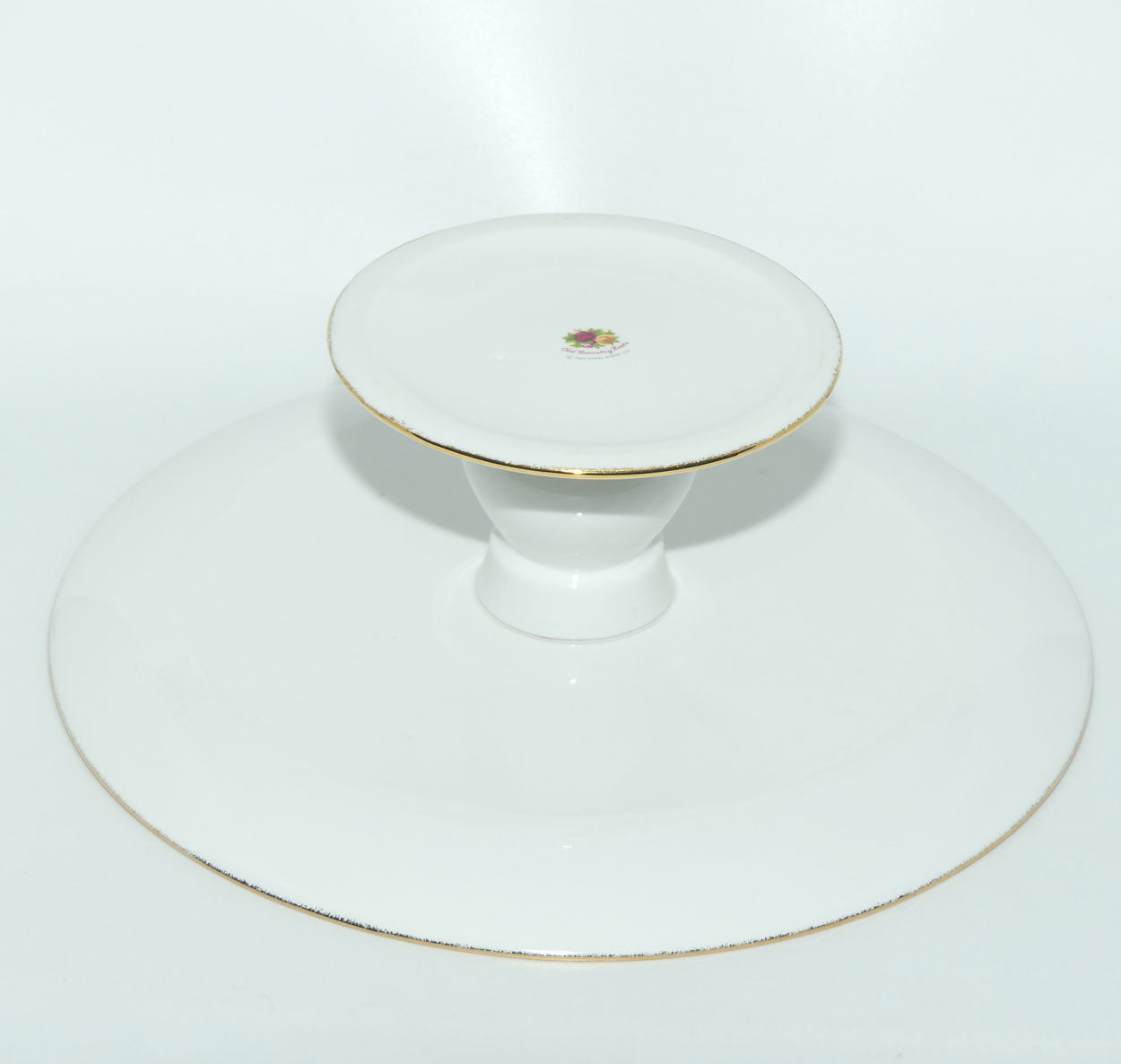 Royal Albert Bone China Old Country Roses footed cake stand | 31cms diameter