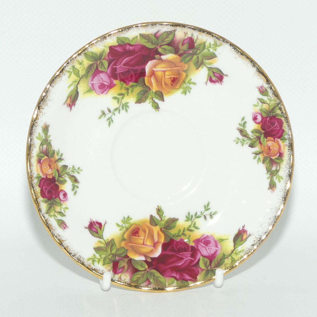 Royal Albert Bone China England Old Country Roses coffee duo | early stamp
