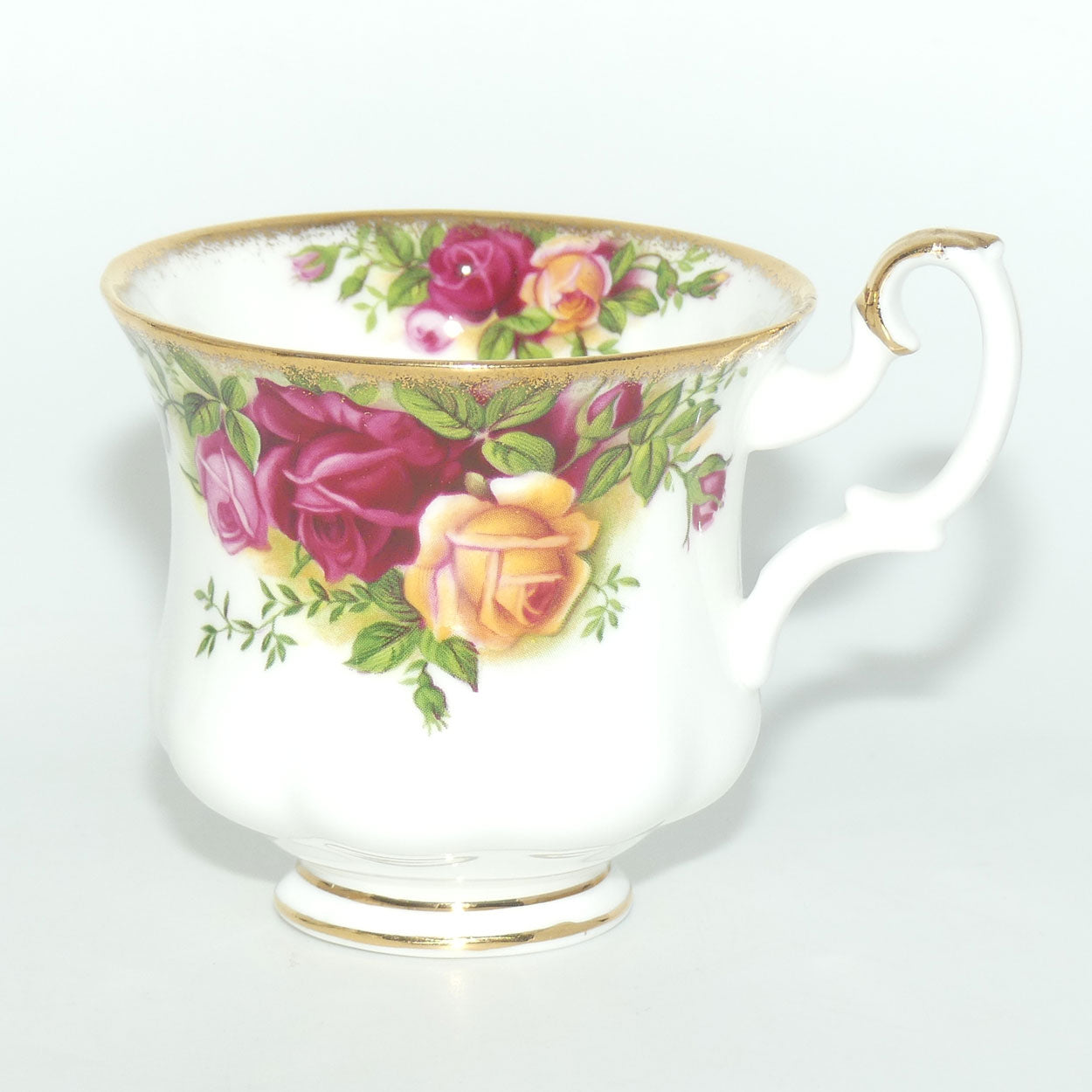 Royal Albert Bone China England Old Country Roses coffee duo | Set of 6 | © 1962 Royal Albert Ltd backstamp