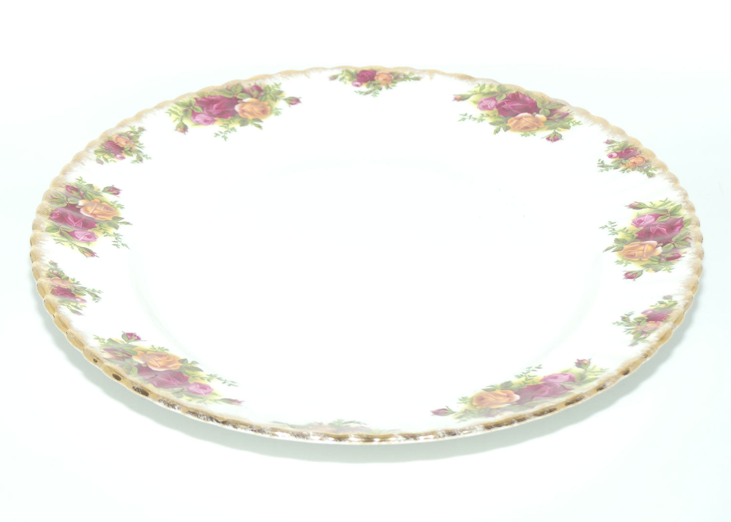 Royal Albert Bone China England Old Country Roses oval meat platter | 38cm | early backstamp