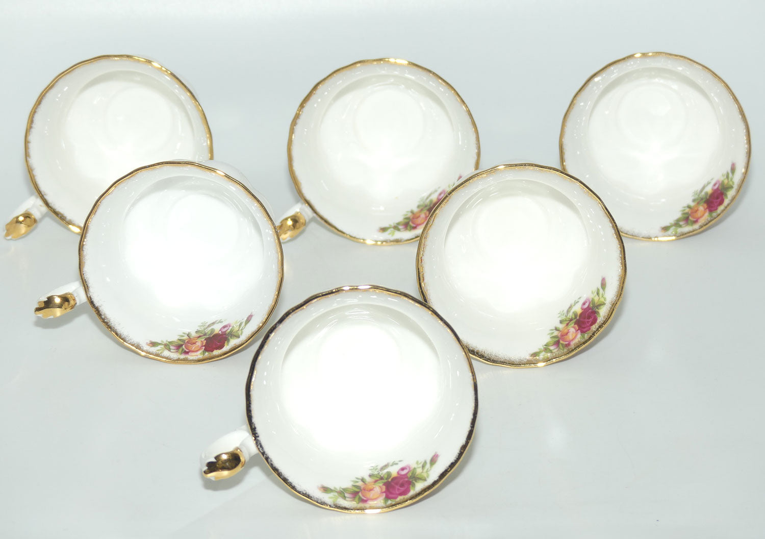 Royal Albert Bone China England Old Country Roses trio set of 6 | Early Backstamp | #5