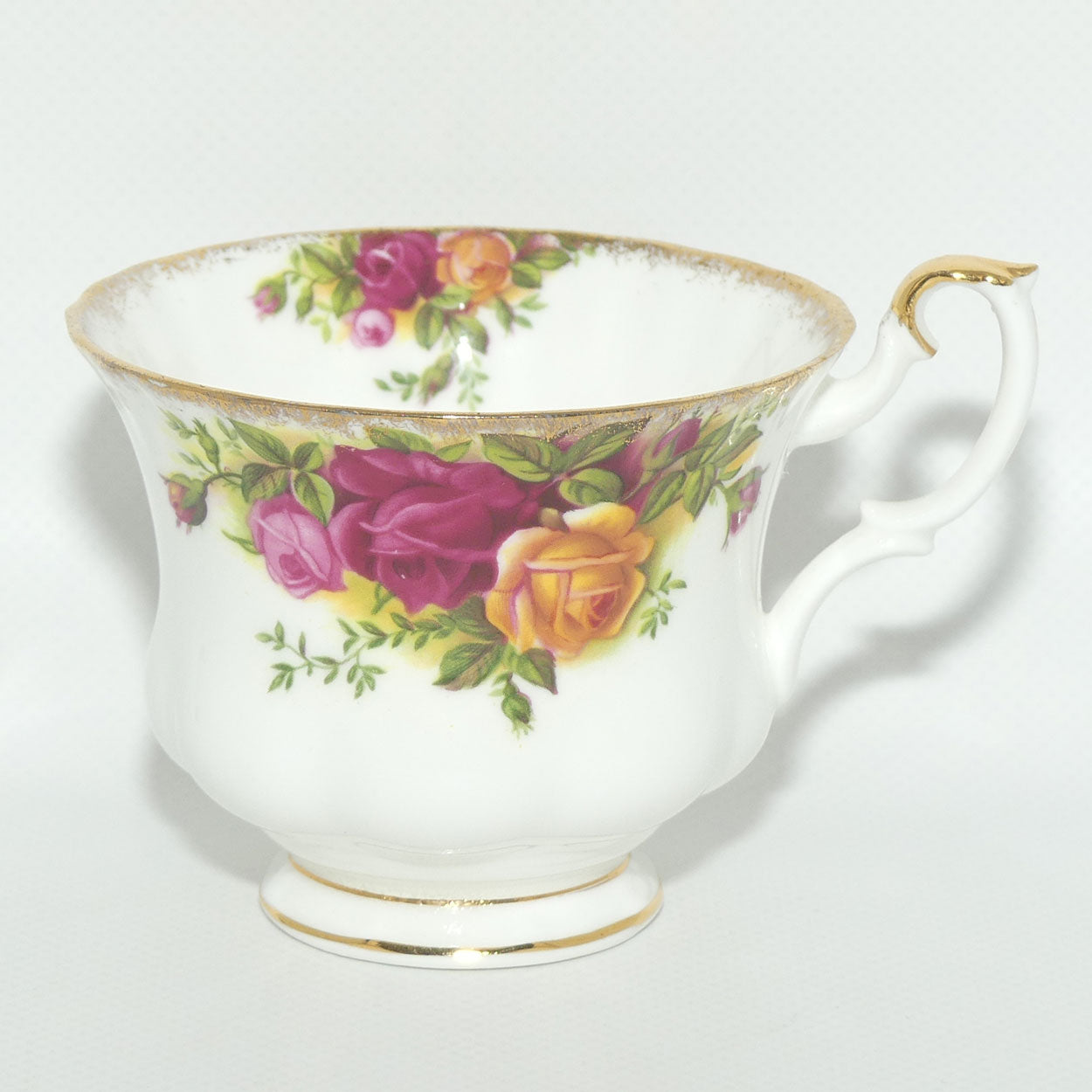 Royal Albert Bone China England Old Country Roses tea trio | Early backstamp