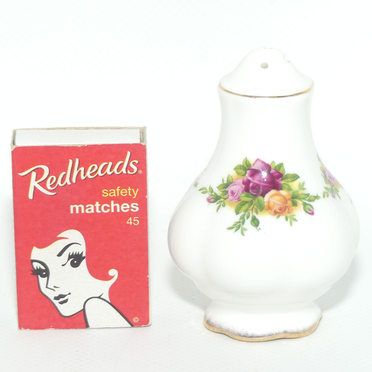 Royal Albert Bone China England Old Country Roses salt shaker