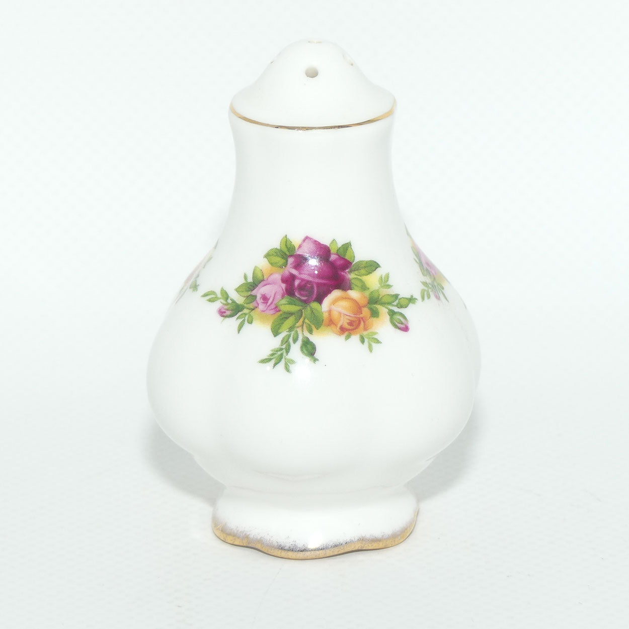 Royal Albert Bone China England Old Country Roses salt shaker