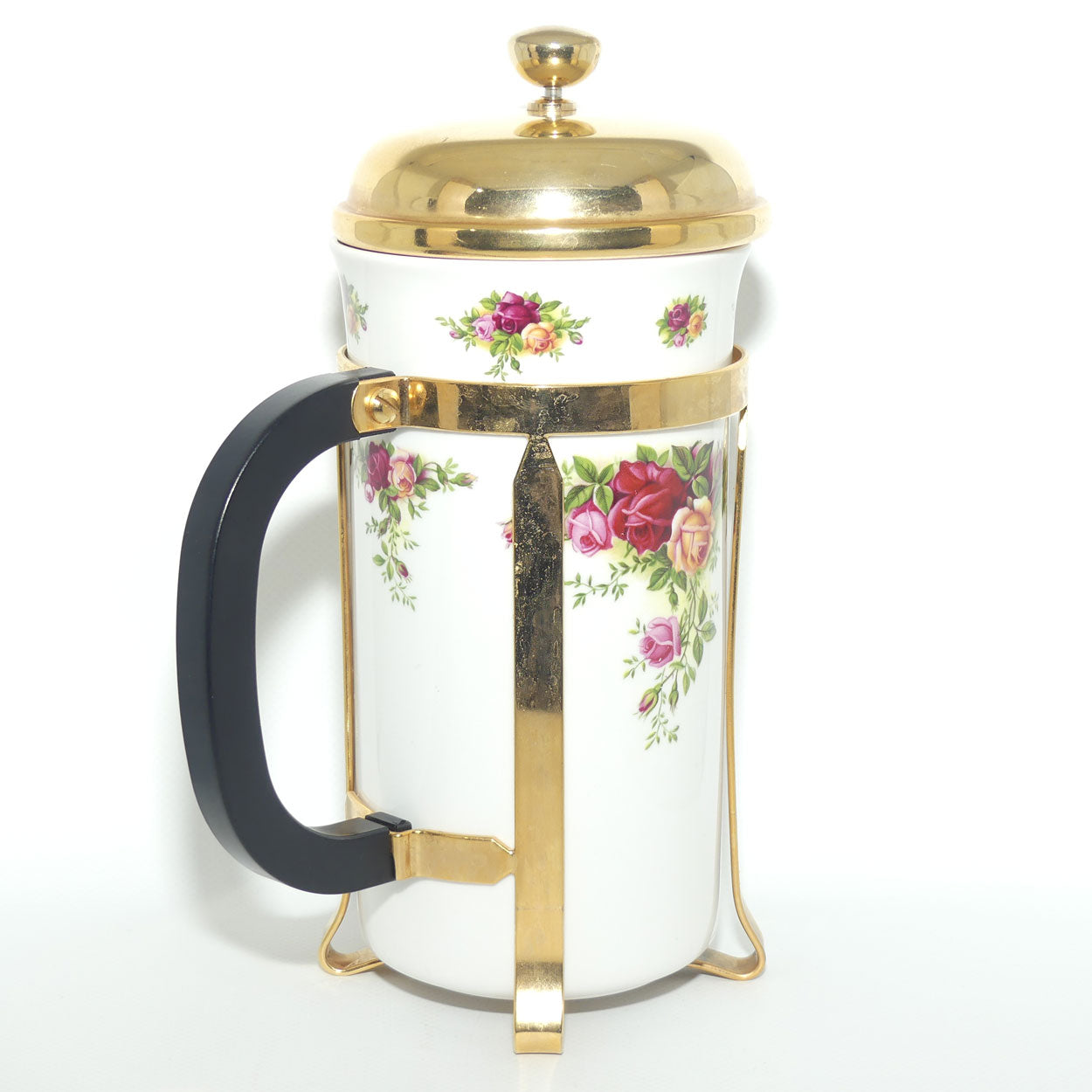 Royal Albert Bone China England Old Country Roses large size cafetiere | Coffee Plunger