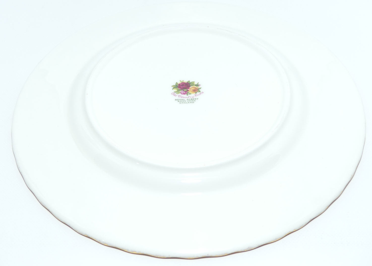 Royal Albert Bone China England Old Country Roses set of 6 salad plates | #2 | 21cm diam | early backstamp