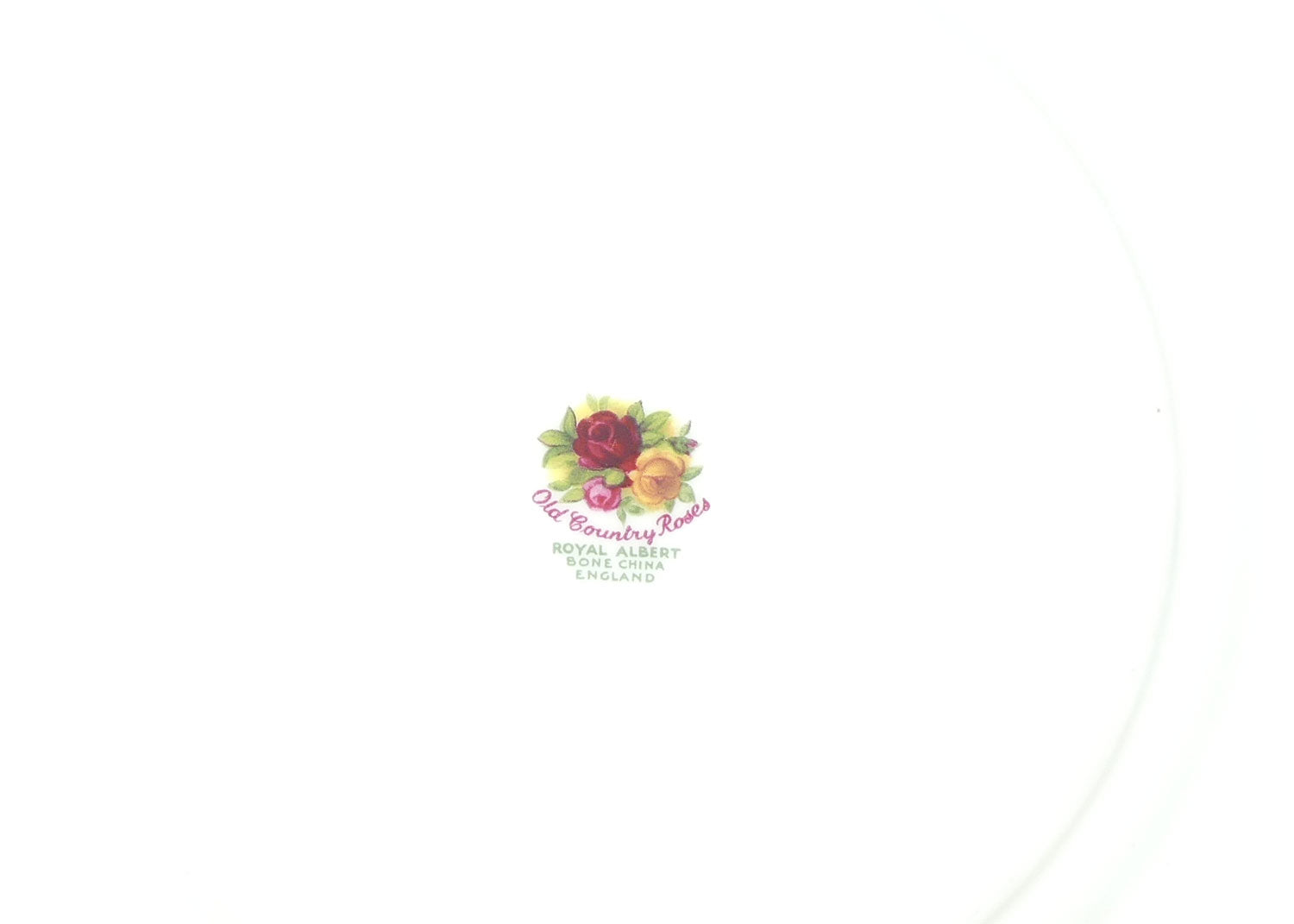 Royal Albert Bone China England Old Country Roses set of 6 salad plates | #2 | 21cm diam | early backstamp