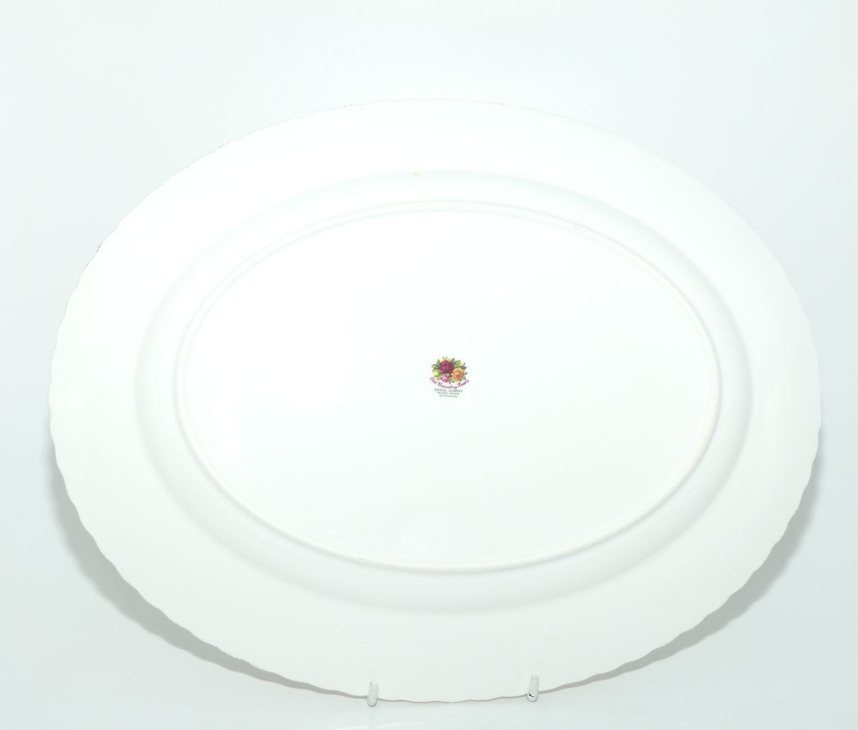 Royal Albert Bone China England Old Country Roses oval meat platter | 38cm | early backstamp