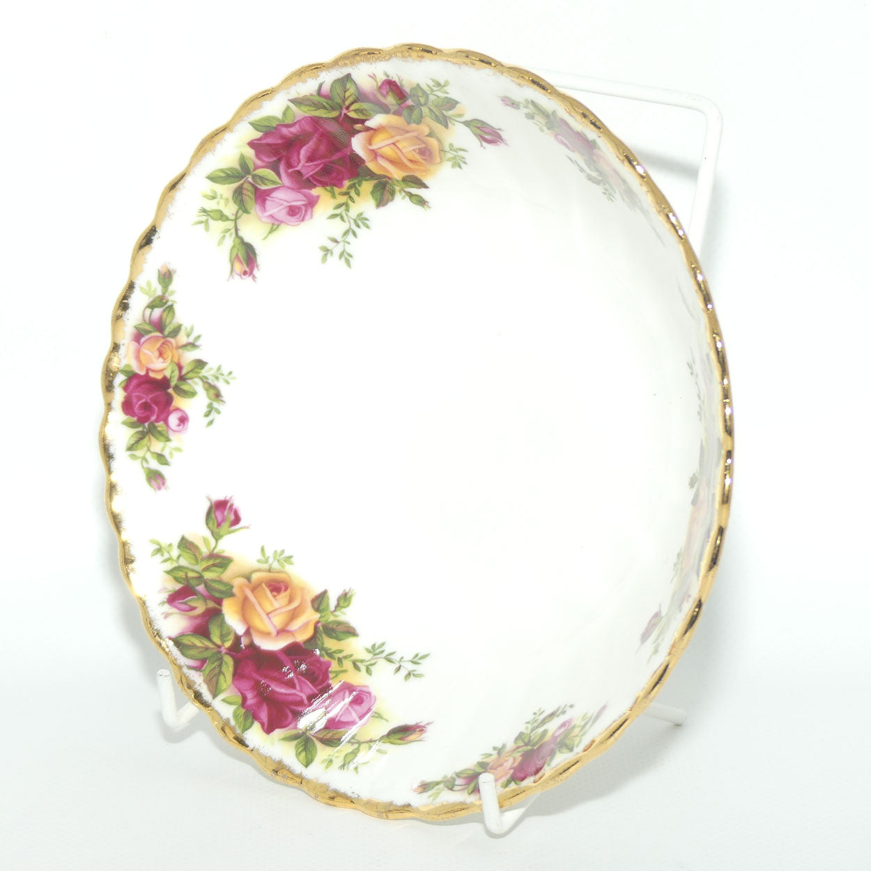 Royal Albert Bone China Old Country Roses England set of 4 bowls | 16cm diam | early backstamp