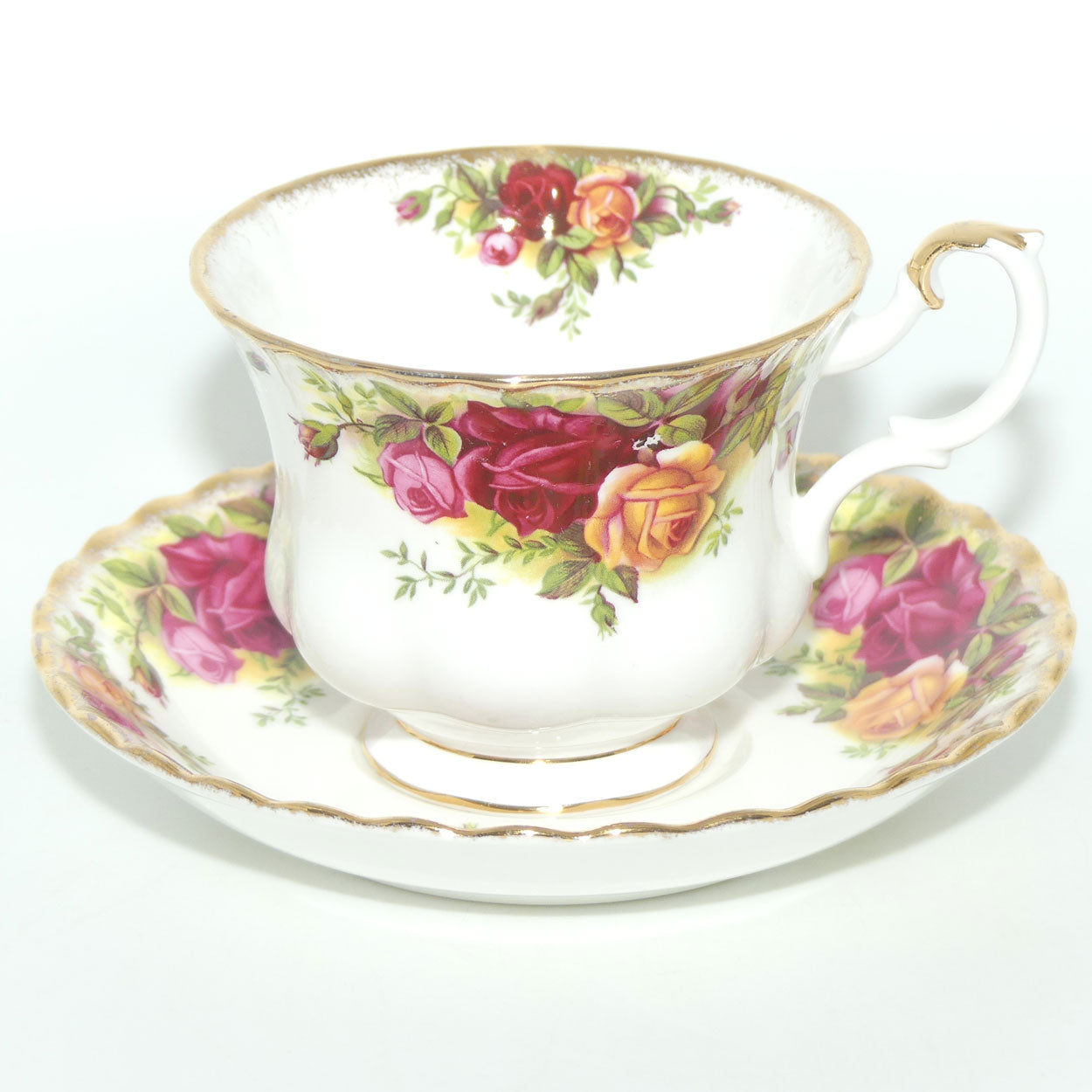Royal Albert Bone China England Old Country Roses duo set of 6 | Early Backstamp