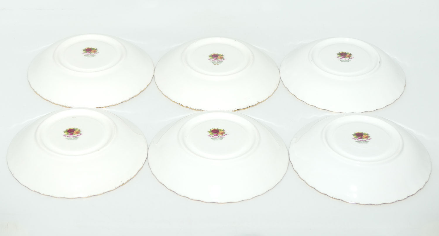 Royal Albert Bone China England Old Country Roses duo set of 6 | Early Backstamp