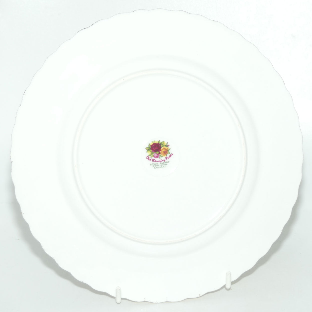 Royal Albert Bone China England Old Country Roses set of 6 entree or salad plates | 20.5cm diam | #1 | early backstamp