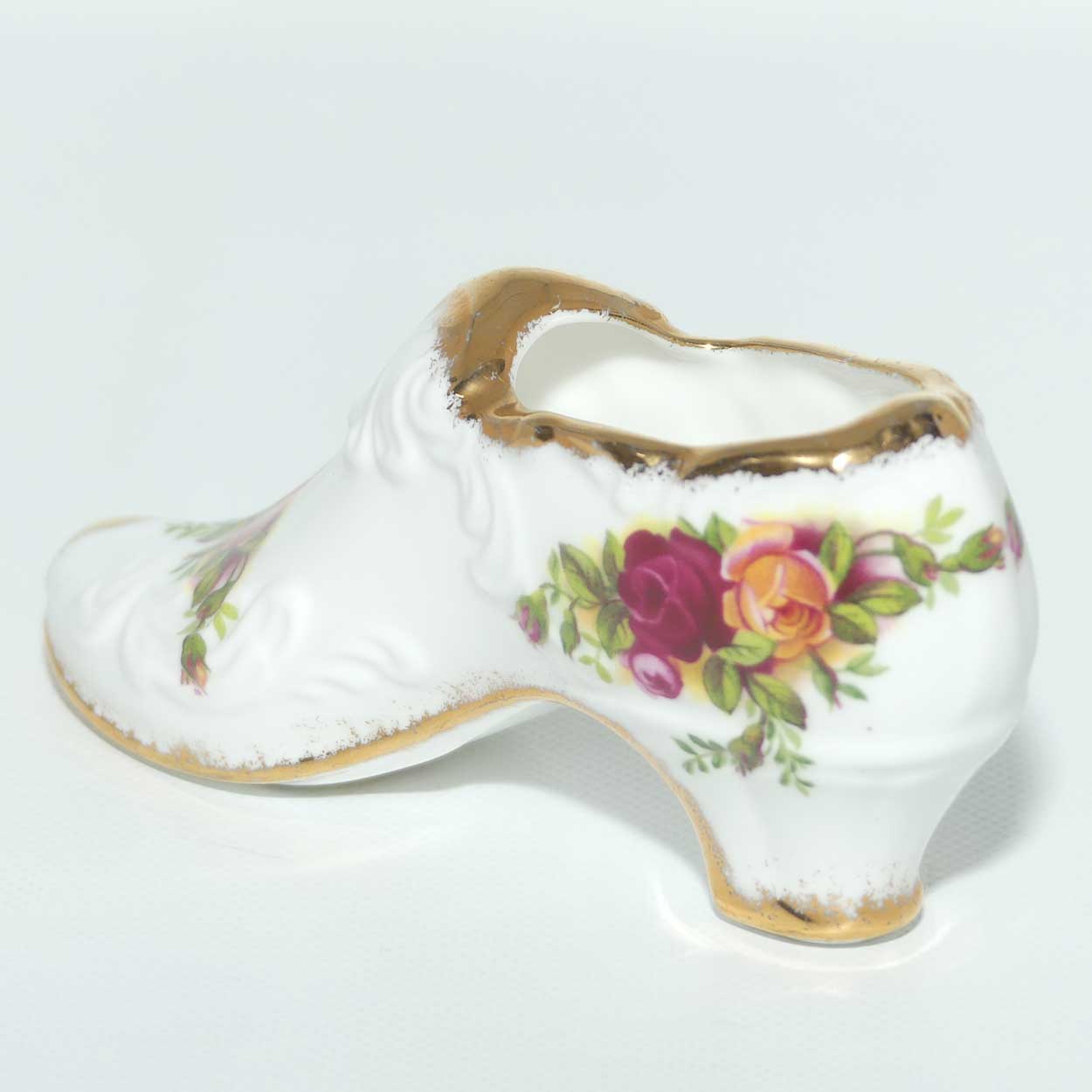 Royal Albert Bone China England Old Country Roses slipper | early stamp