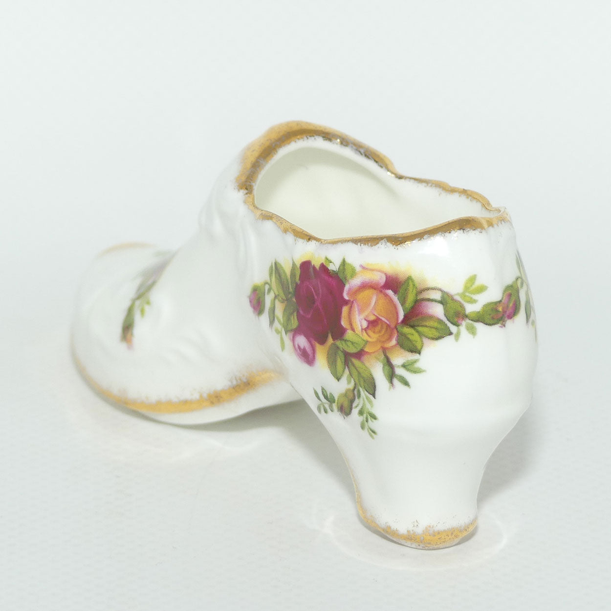Royal Albert Bone China England Old Country Roses slipper | early stamp | #2
