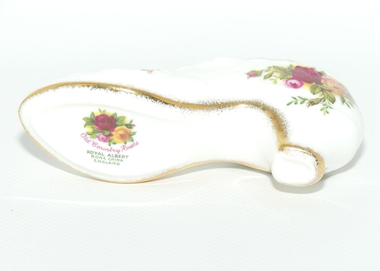 Royal Albert Bone China England Old Country Roses slipper | early stamp | #2