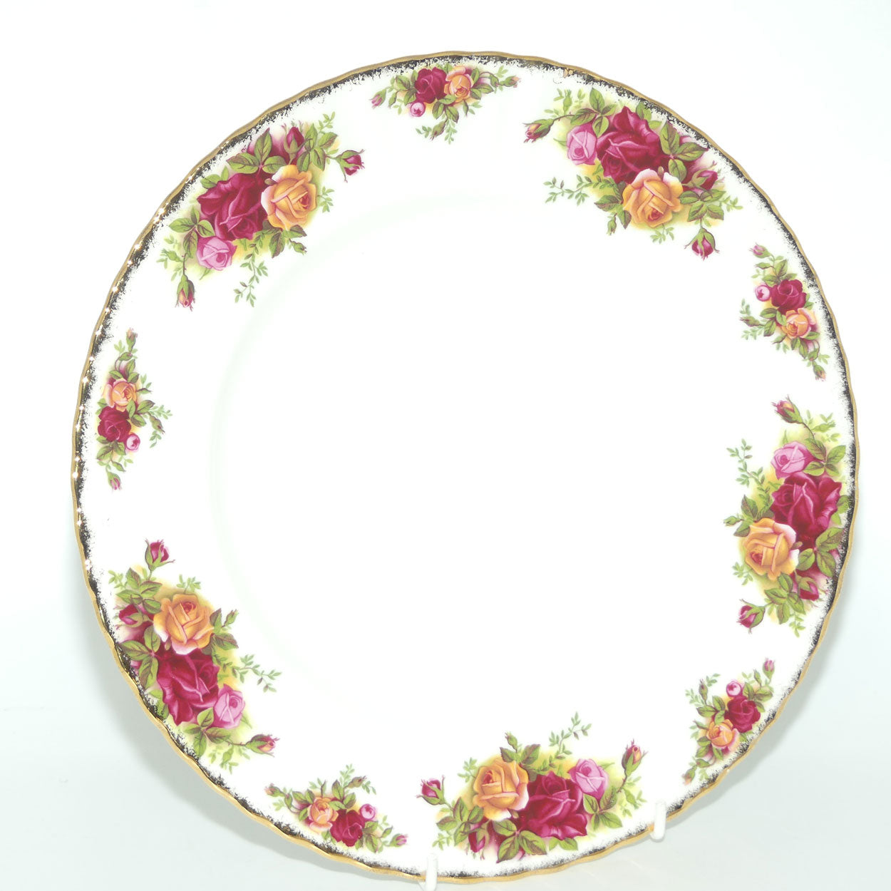 Royal Albert Bone China England Old Country Roses Dinner Plate | 26cm diam | Early Backstamp