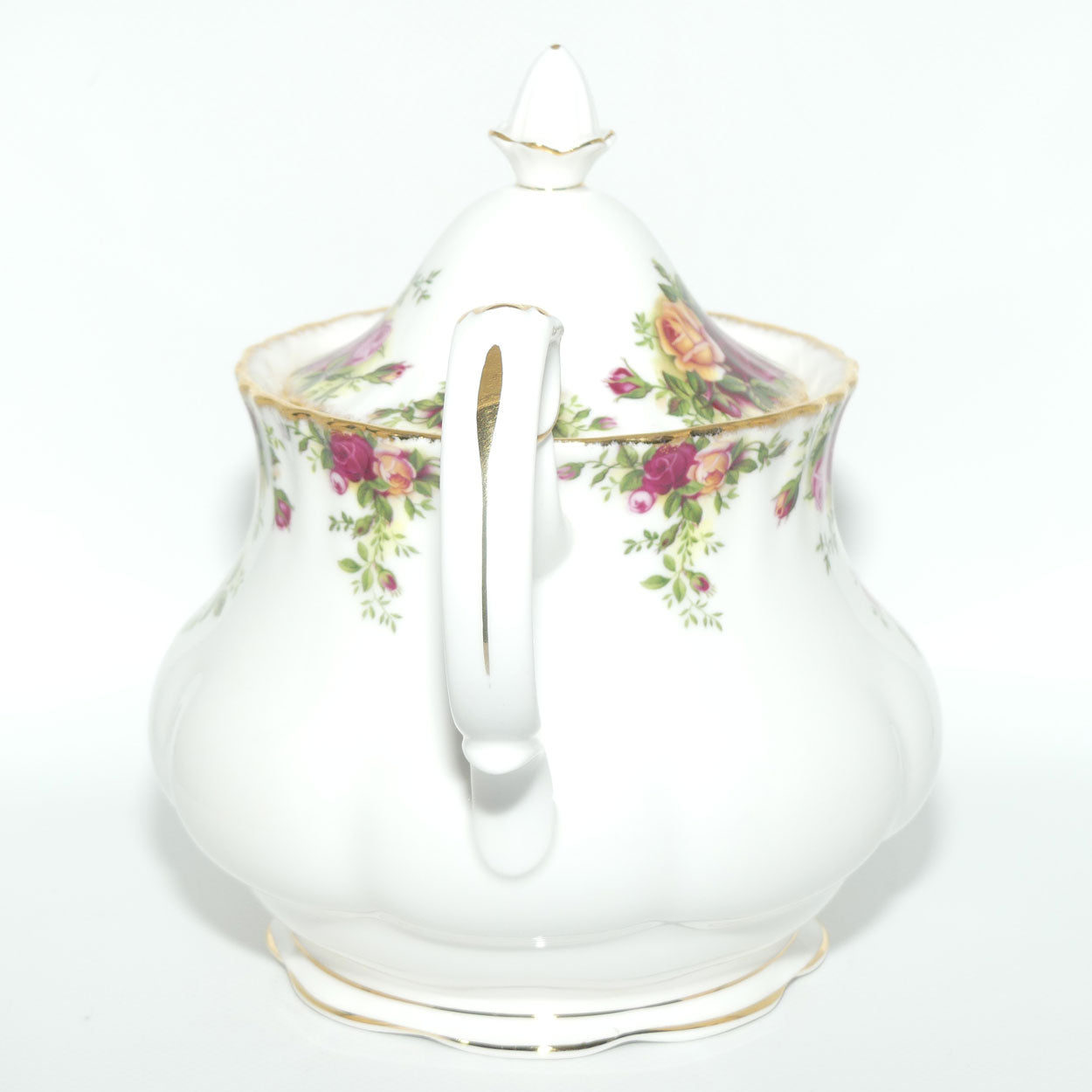 Royal Albert Bone China England Old Country Roses tea pot | 1250ml | ©1962 backstamp