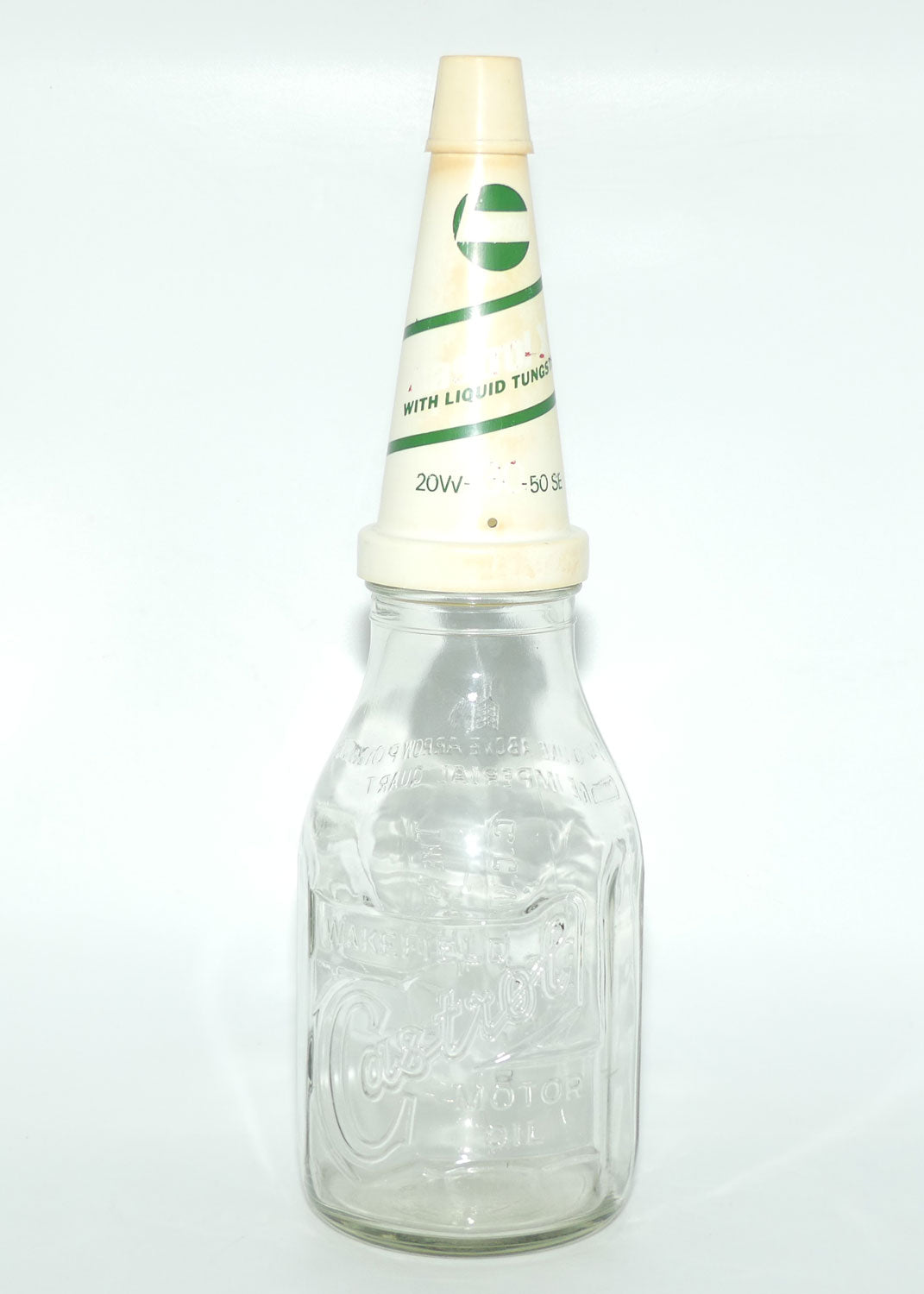 Castrol Wakefield Motor Oil oil bottle and pourer | One Imperial Quart