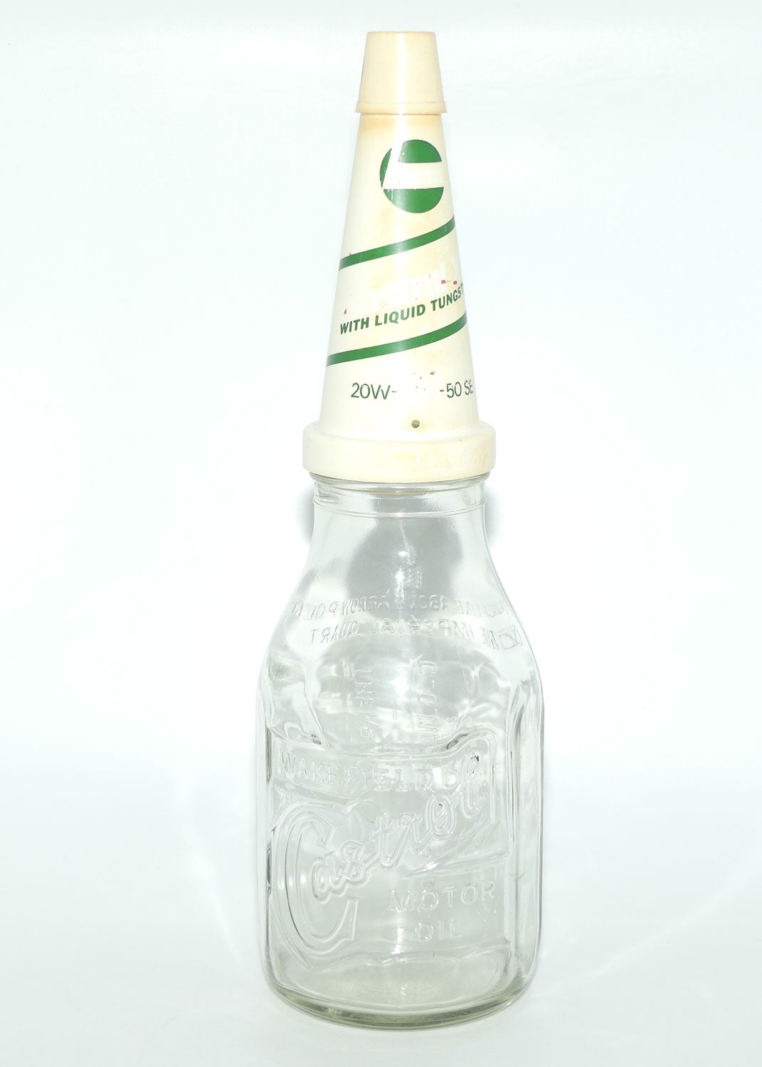 Castrol Wakefield Motor Oil oil bottle and pourer | One Imperial Quart