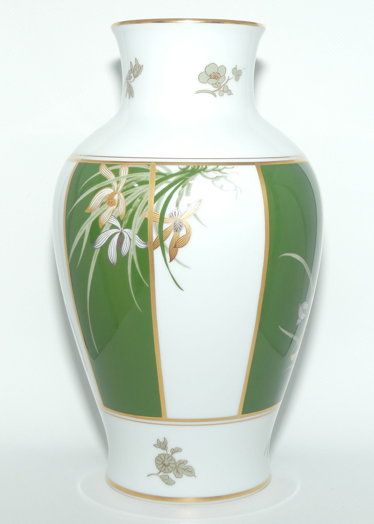 Franklin Mint | Noritake Okura Japan | Green | Orchid vase