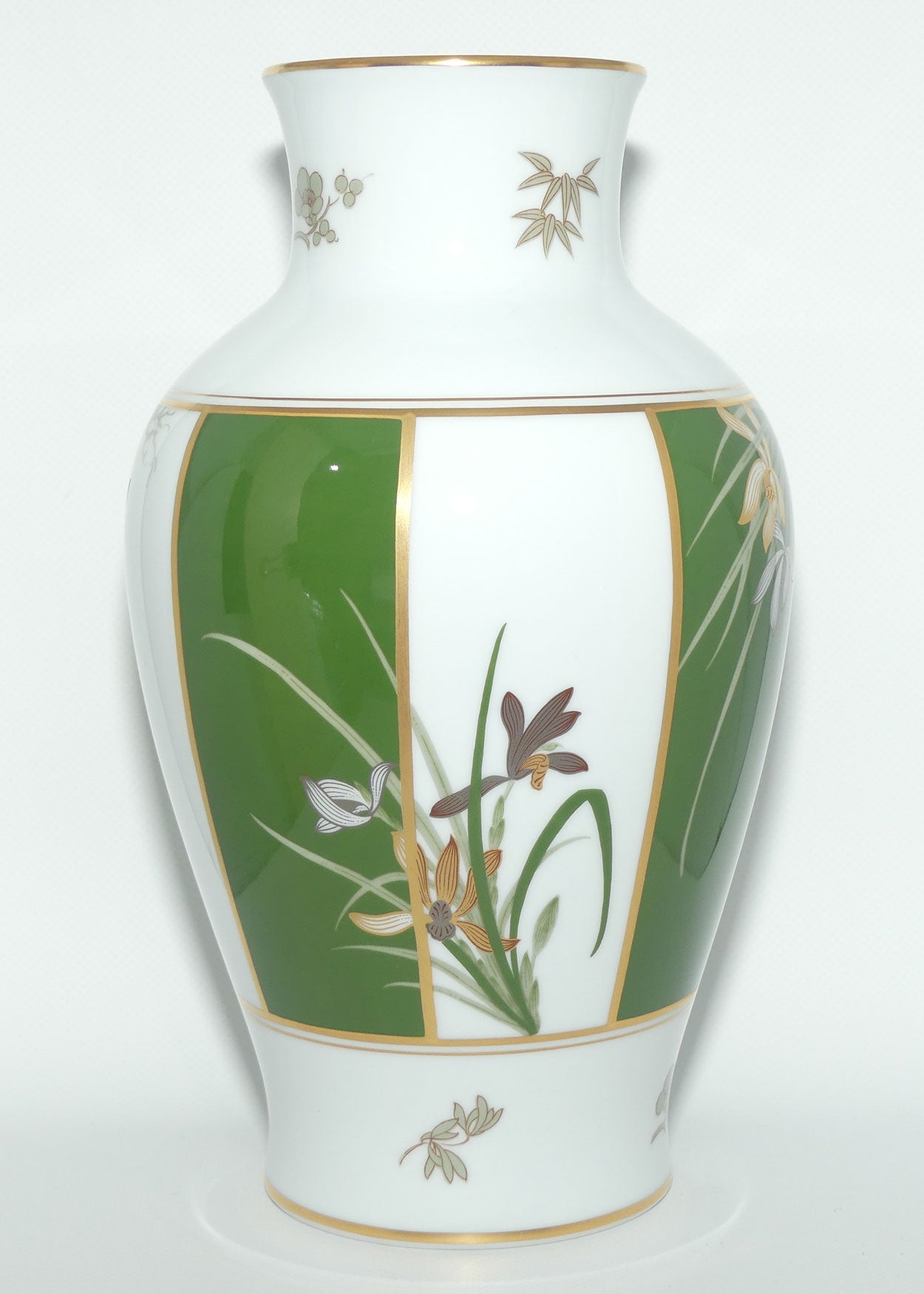 Franklin Mint | Noritake Okura Japan | Green | Orchid vase