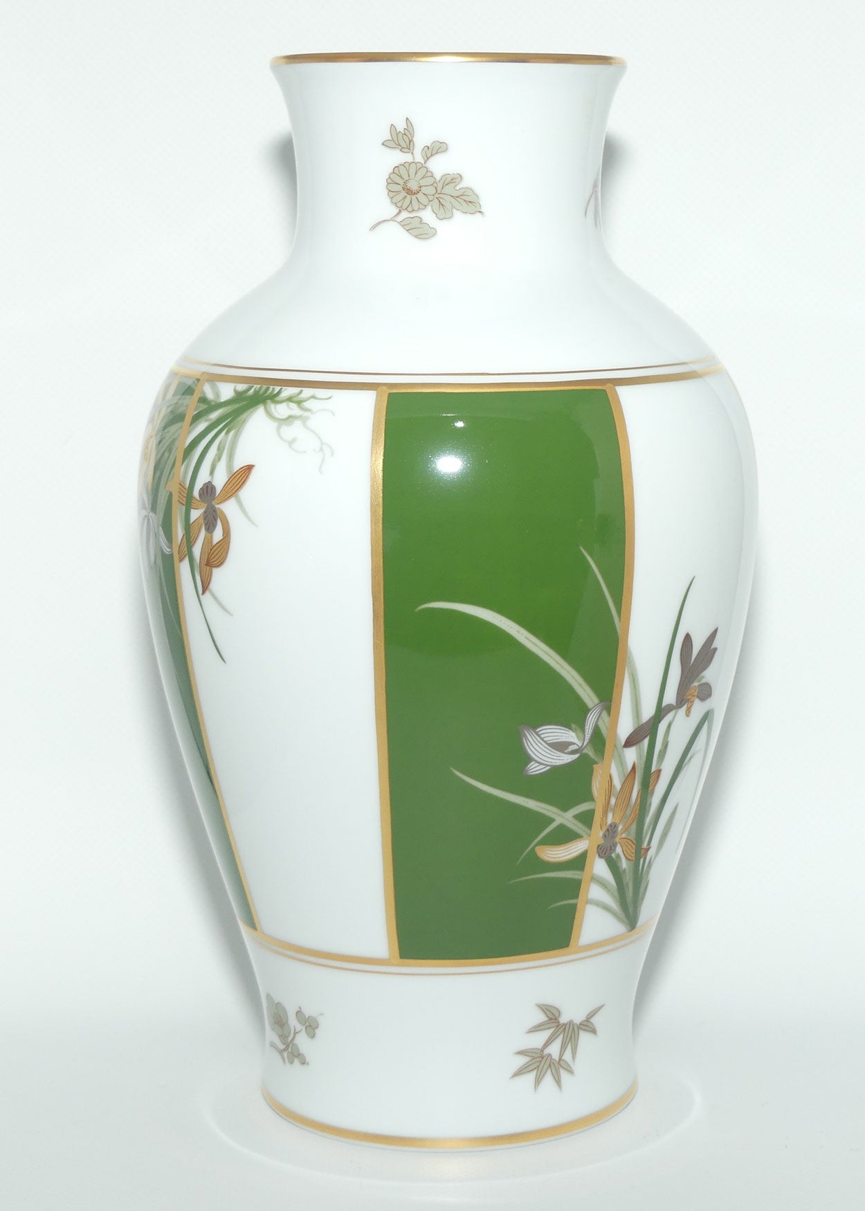 Franklin Mint | Noritake Okura Japan | Green | Orchid vase