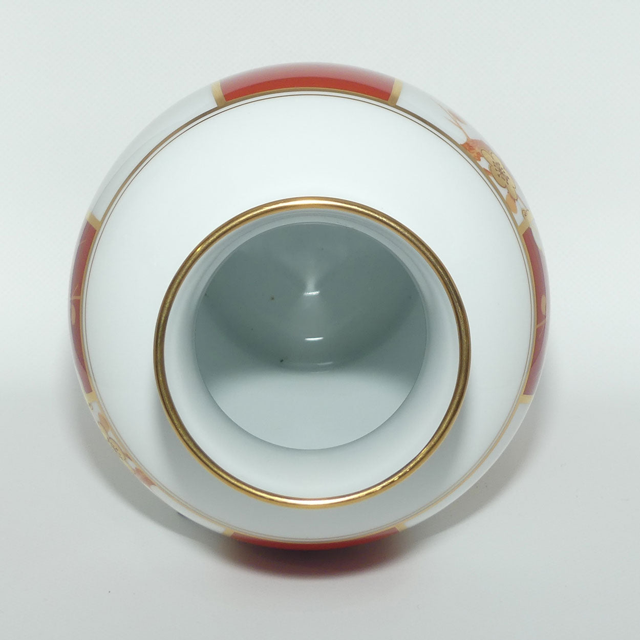 Franklin Mint | Noritake Okura Japan | Orange Red | Peach Blossom vase