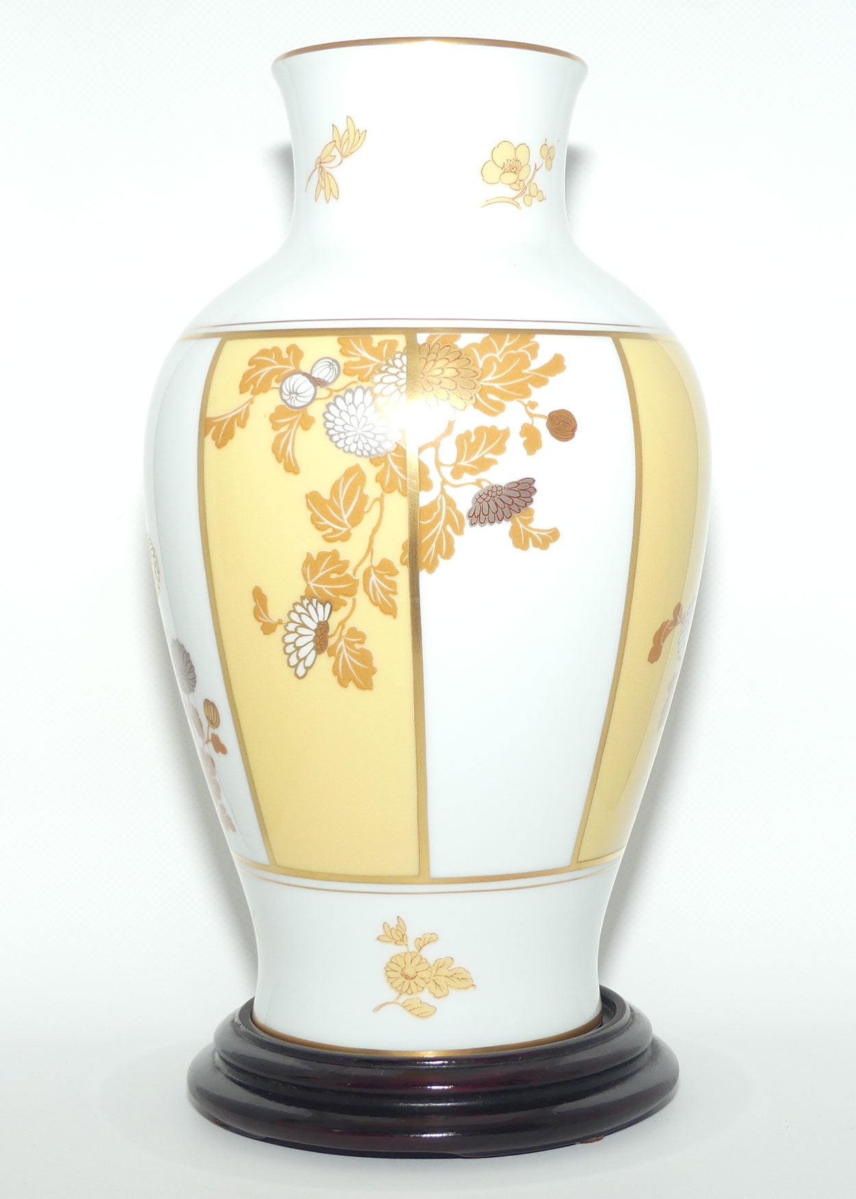 Franklin Mint | Noritake Okura Japan | Yellow | Chrysanthemum vase on stand