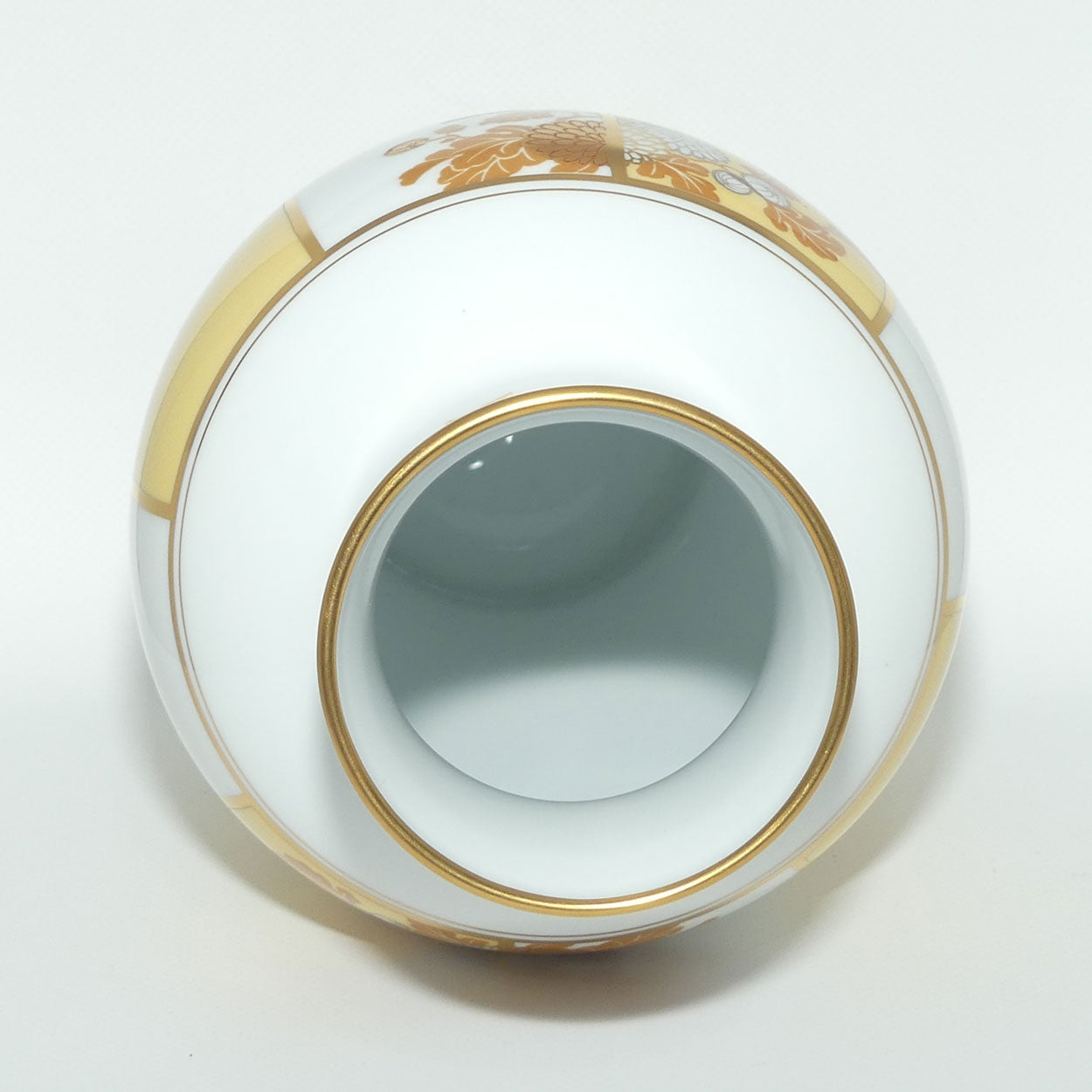 Franklin Mint | Noritake Okura Japan | Yellow | Chrysanthemum vase on stand