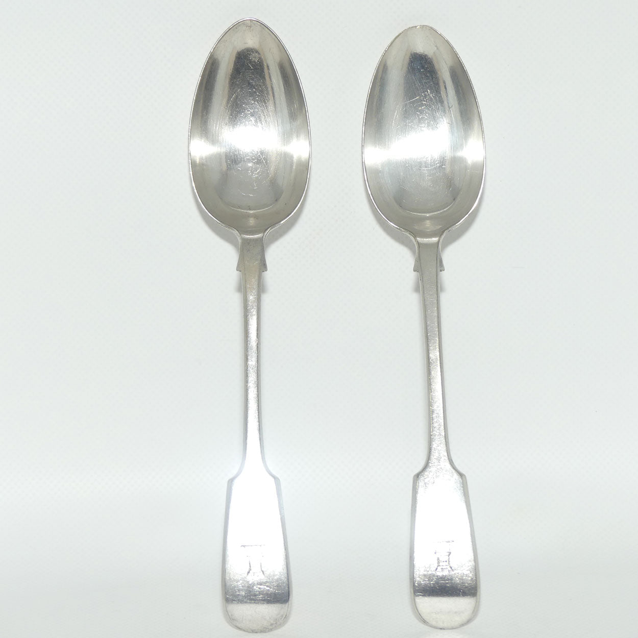 Set of 2 Elkington & Company | Silver Plated Old English Pattern Table/Serving Spoons | 22.5cm