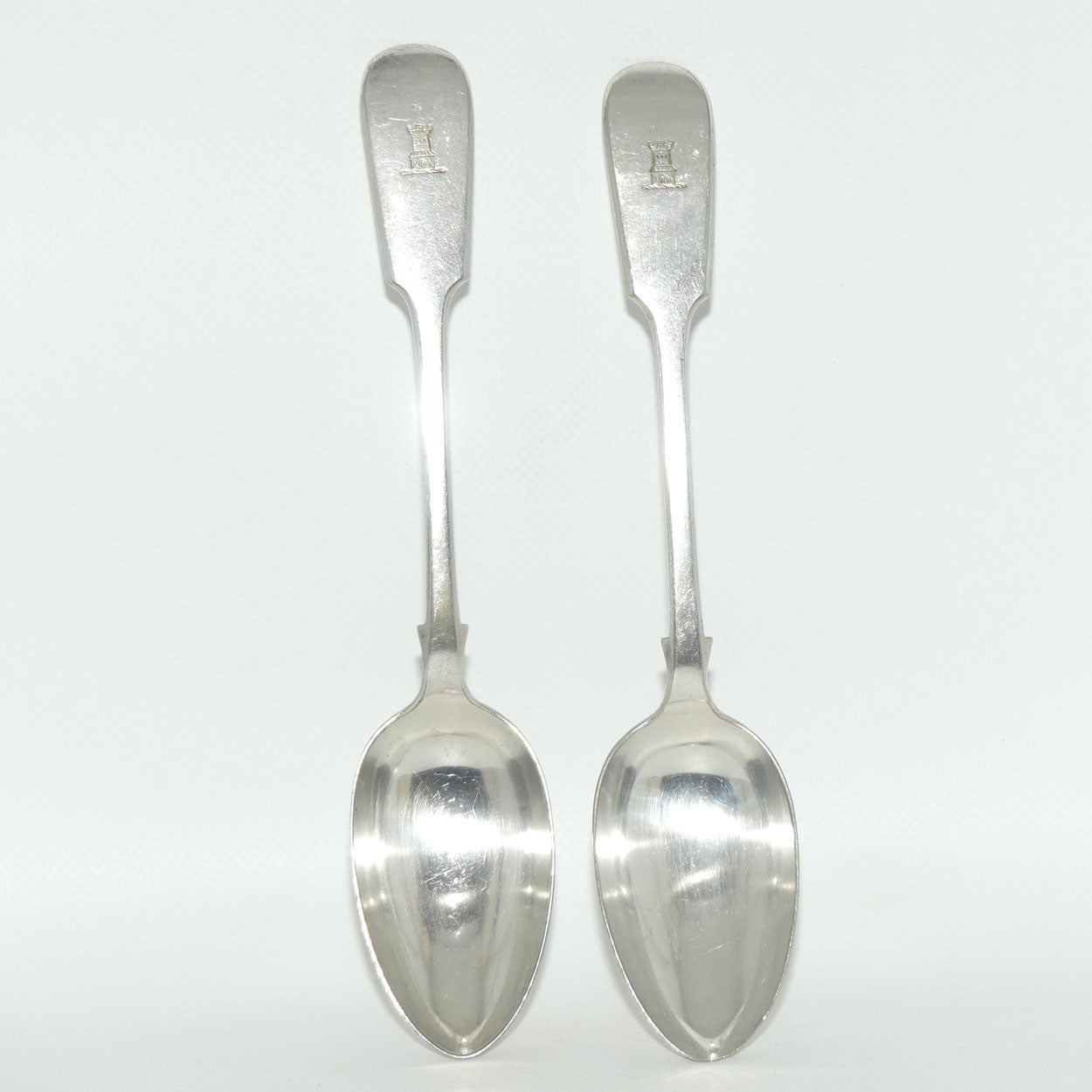 Set of 2 Elkington & Company | Silver Plated Old English Pattern Table/Serving Spoons | 22.5cm