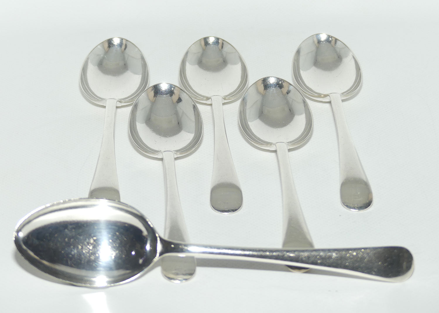 Set of 6 Westminster | Silver Plated Old English Dessert Spoons | 18cm