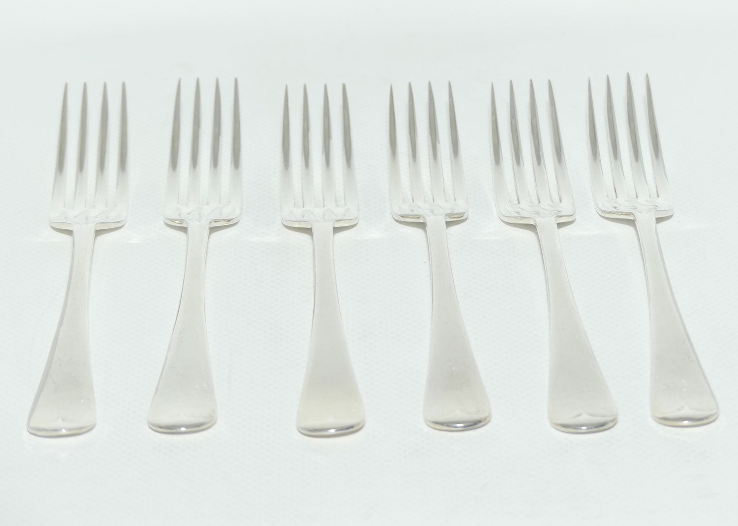 Set of 6 Westminster | Silver Plated Old English Pattern salad Forks | 17.5cm