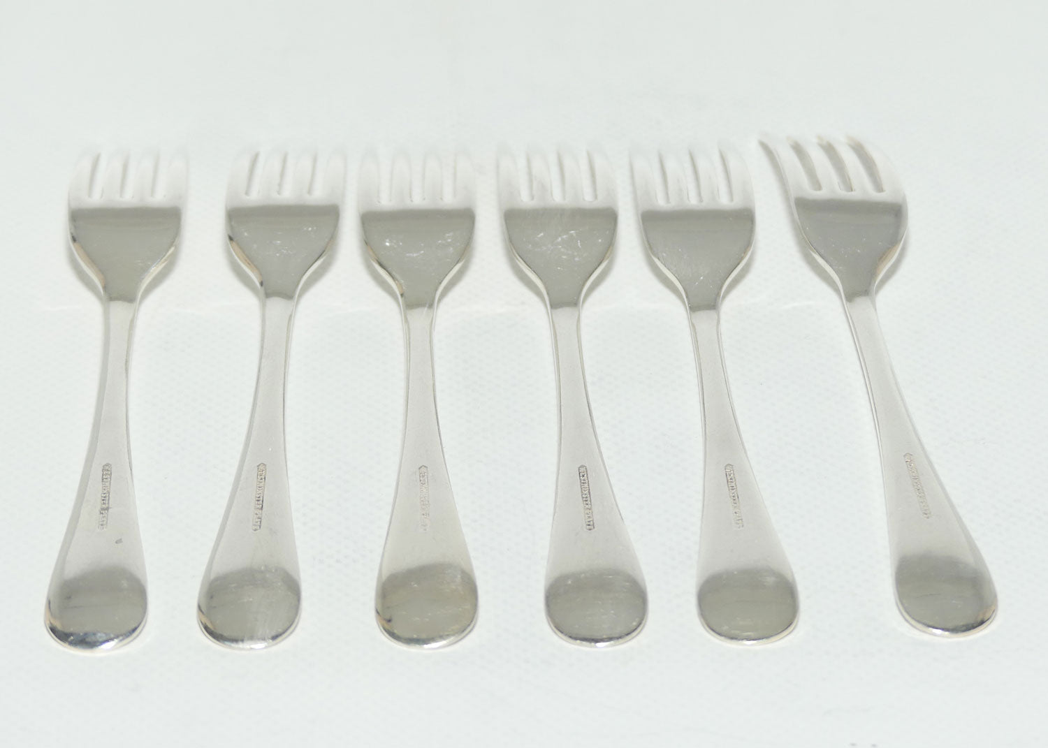 Set of 6 Westminster | Silver Plated Old English Pattern salad Forks | 17.5cm