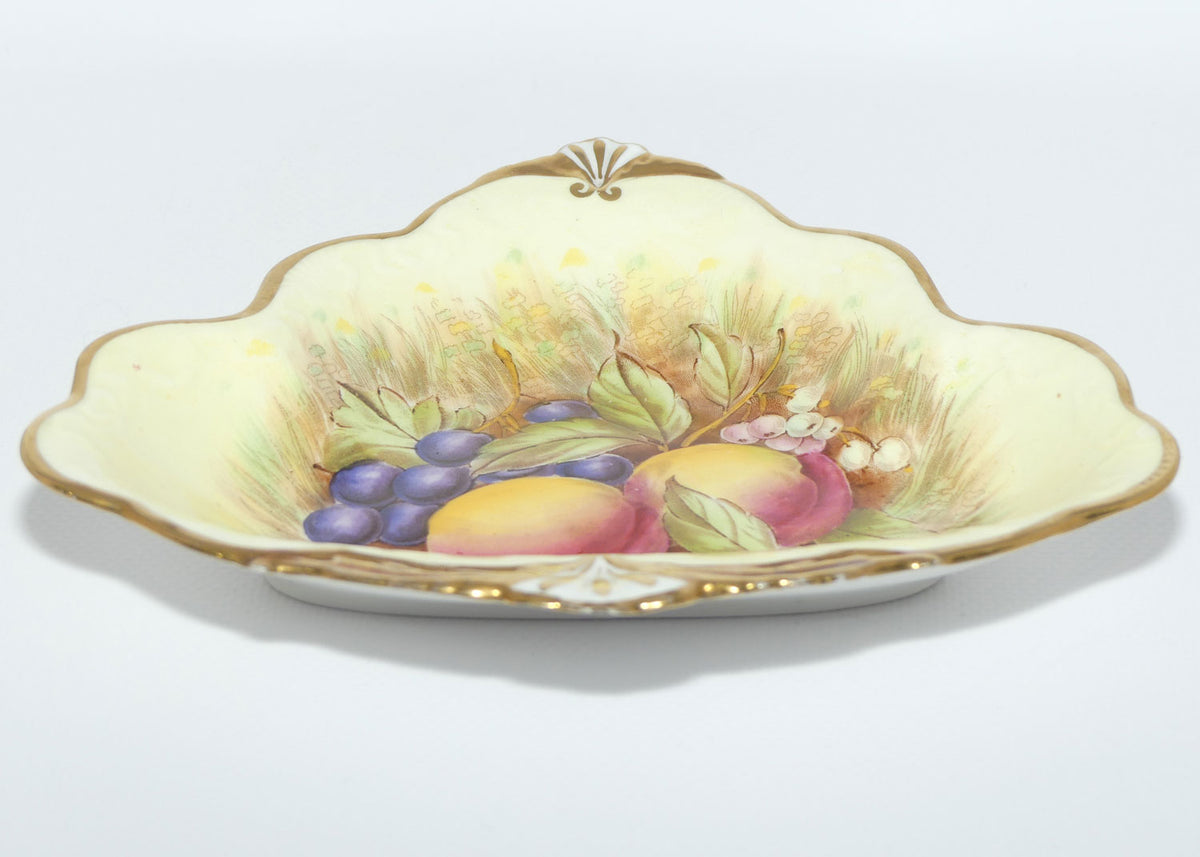 Aynsley Orchard Gold with Gilt trim trefoil shape dish