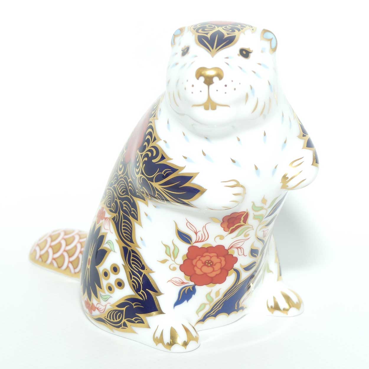 Royal Crown Derby paperweight | Old Imari Beaver | boxed