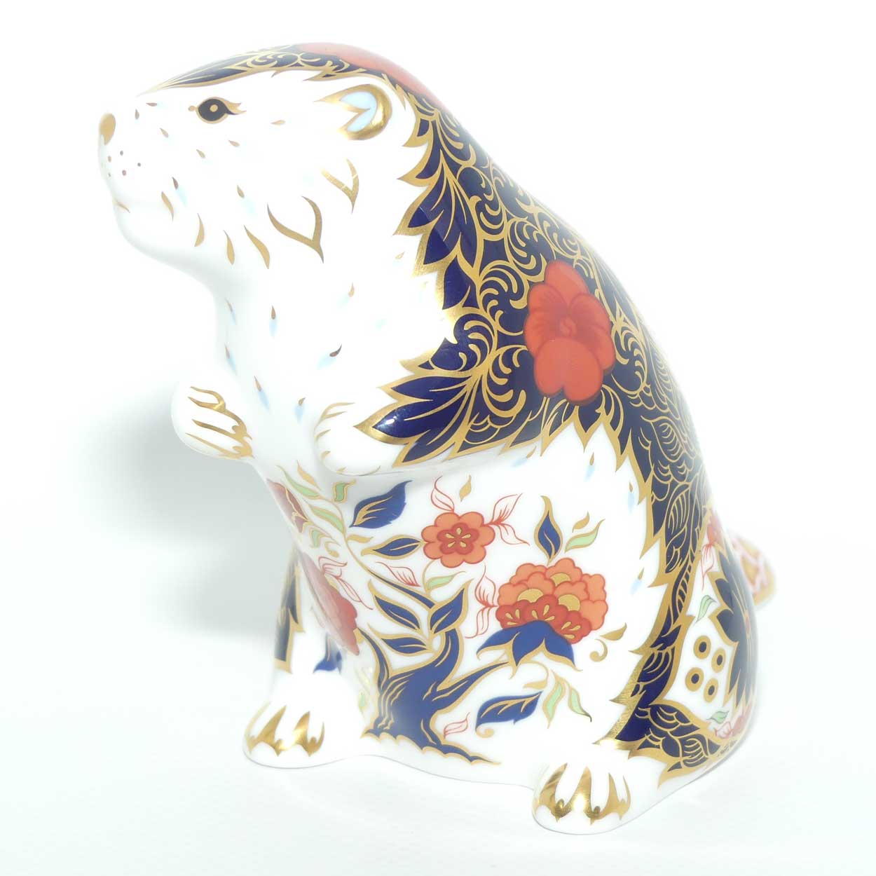 Royal Crown Derby paperweight | Old Imari Beaver | boxed