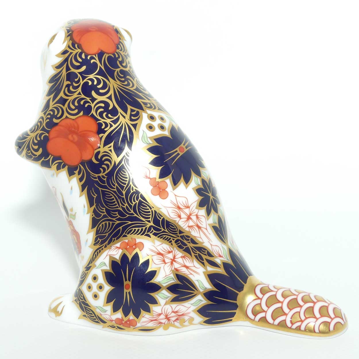 Royal Crown Derby paperweight | Old Imari Beaver | boxed
