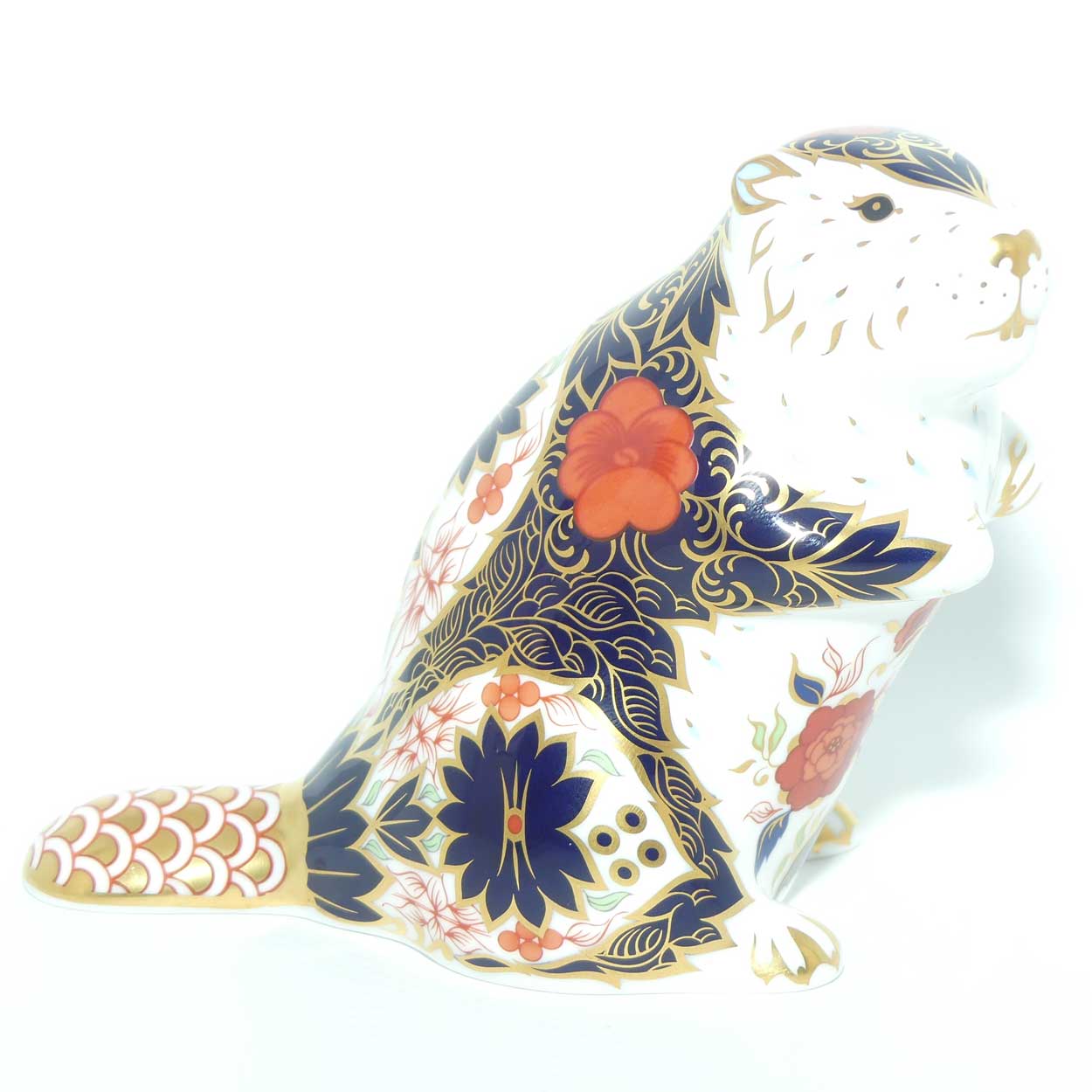 Royal Crown Derby paperweight | Old Imari Beaver | boxed