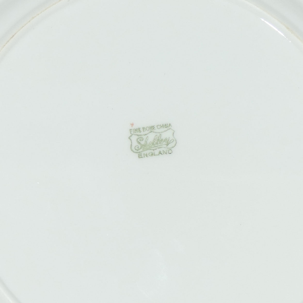 Shelley England Old Ireland plate | Pink border | Round